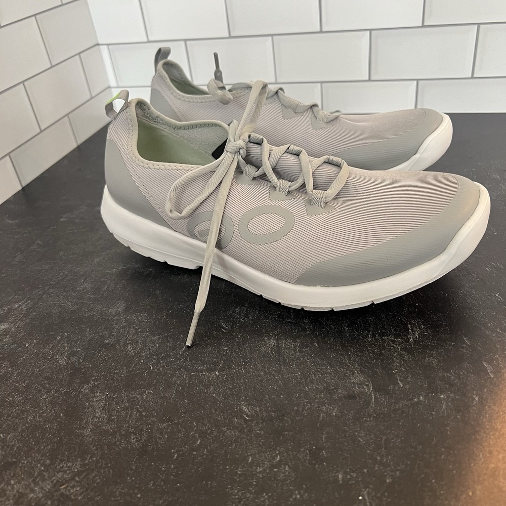Oofos Men's 9 Gray OOmg Sport LS Low Sneakers Casual Comfort Recovery Shoes